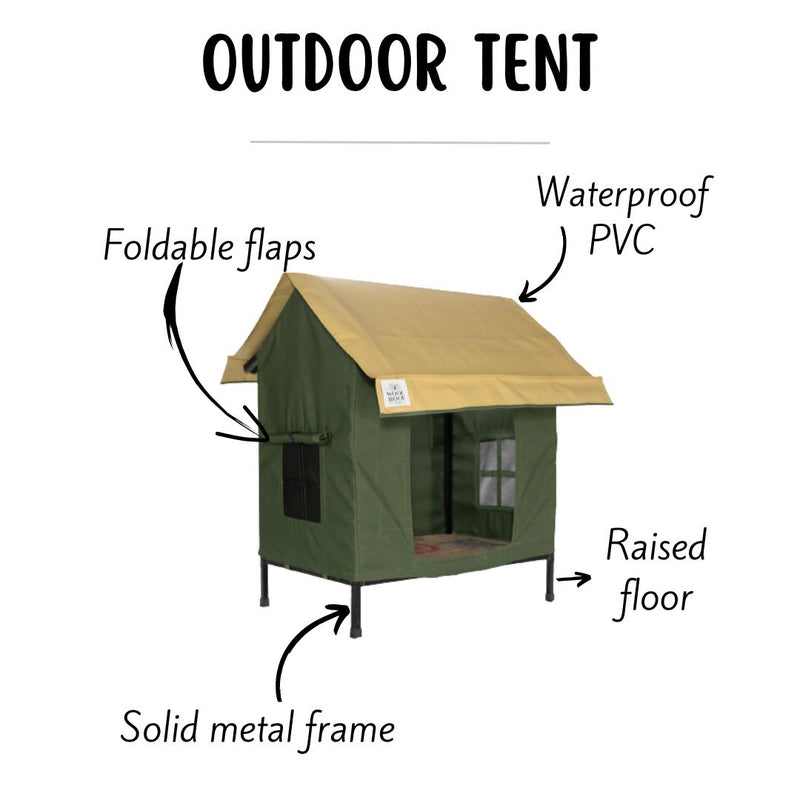 Outdoor Pet Tent Bed for Small Sized Breeds