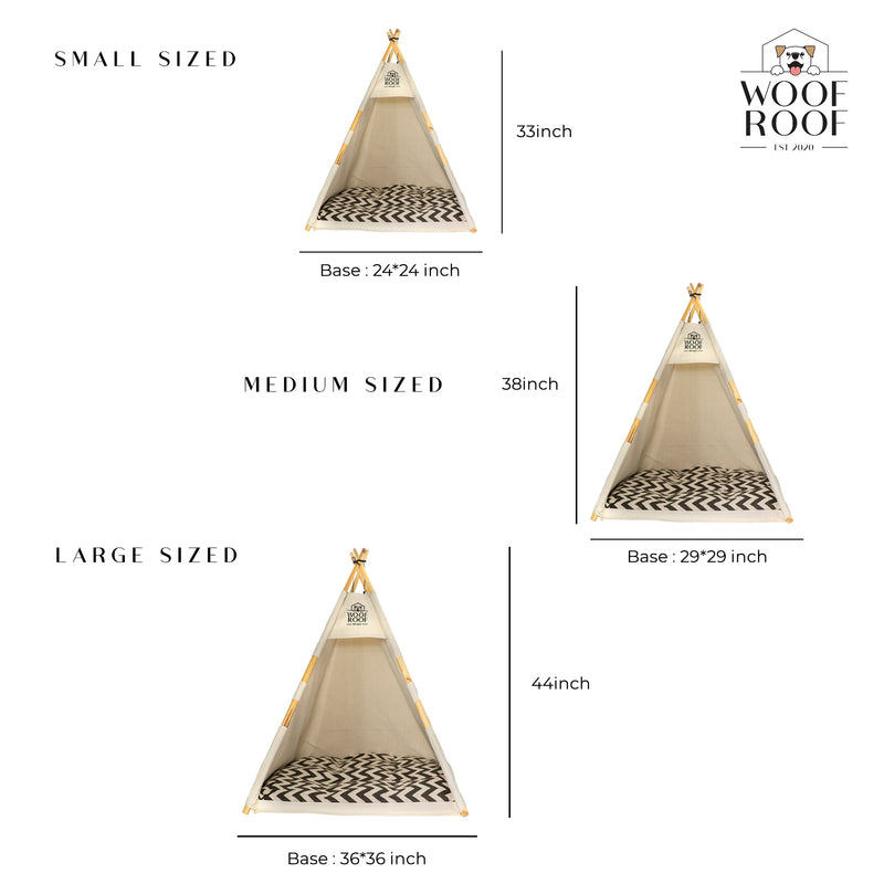 Indoor Pet Tent Bed for Small Sized Breeds